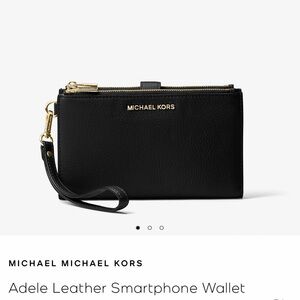 Michael Kors Black Pebbled Leather Wallet